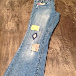 LEI PREMIUM EMBELLISHED DISTRESSED JEANS 3 junior
